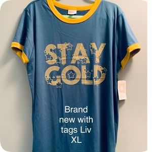 NWT Liv Stay Gold in Size Xl.
